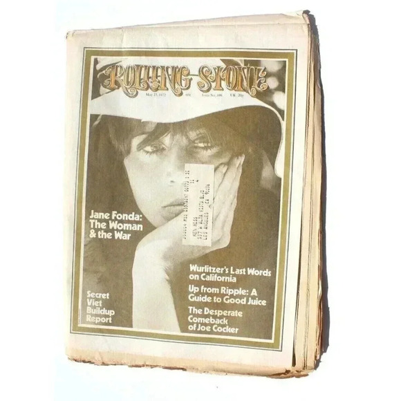Vintage May 25, 1972 Rolling Stones No. 109 Magazine Newspaper - Jane Fonda - Picture 1 of 3